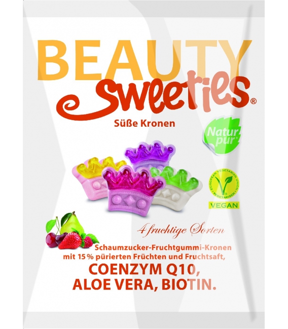 Cukríky Beauty Sweeties korunky 125g Vegan
