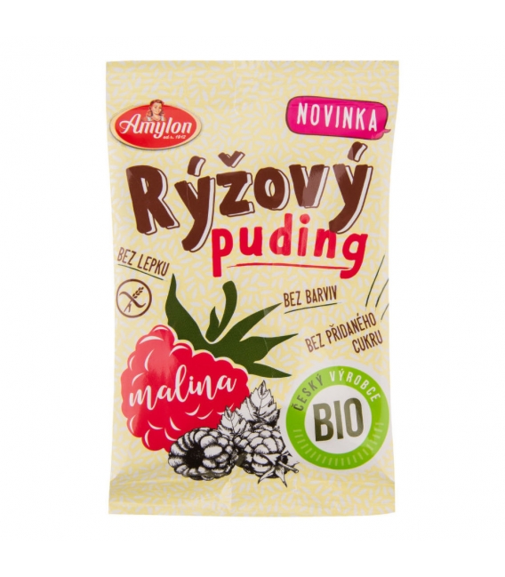 Puding ryžový malinový bzl 40g BIO AMYLON